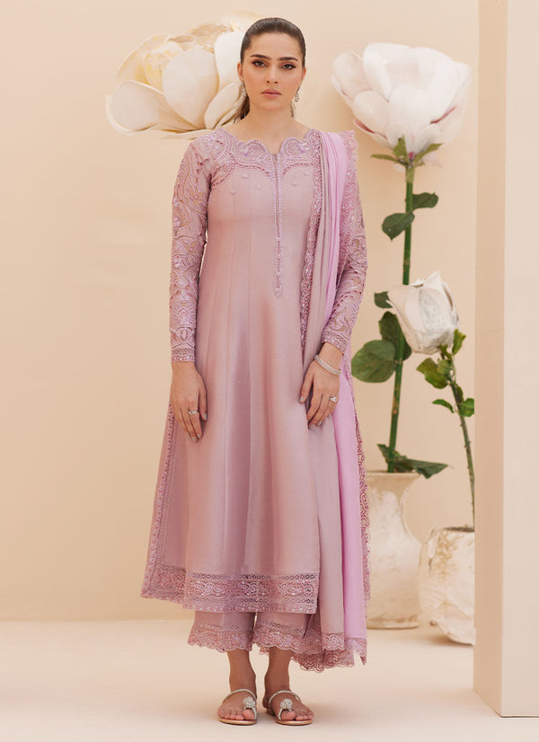 Moira Mauve Shirt and Dupatta - Farah Talib Aziz - Casual Wear - raniazara