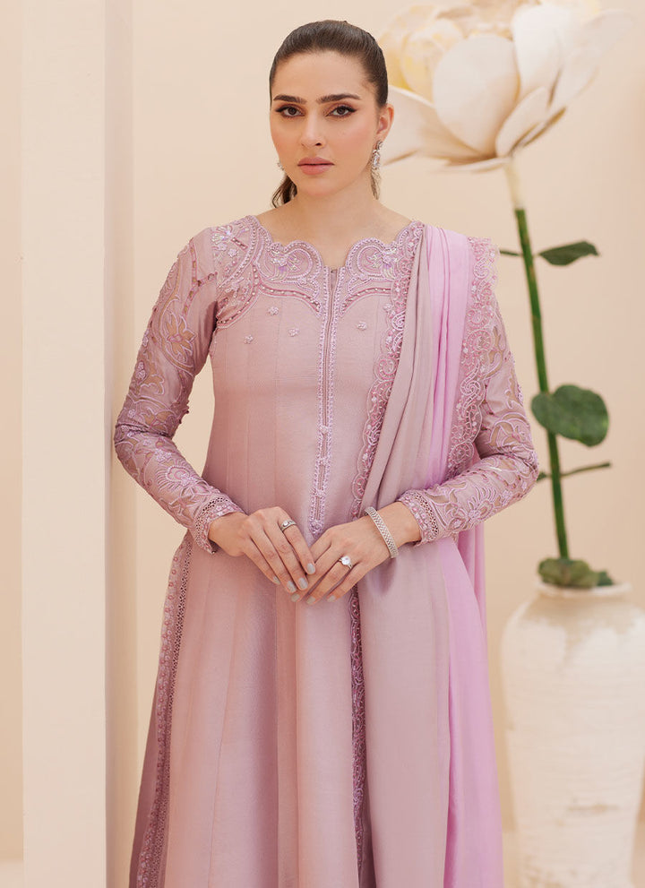 Moira Mauve Shirt and Dupatta - Farah Talib Aziz - Casual Wear - raniazara