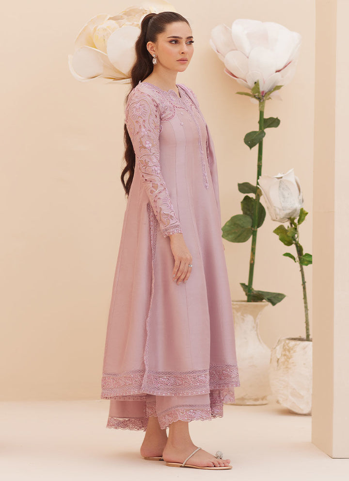 Moira Mauve Shirt and Dupatta - Farah Talib Aziz - Casual Wear - raniazara