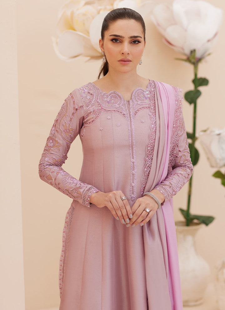 Moira Mauve Shirt and Dupatta - Farah Talib Aziz - Casual Wear - raniazara