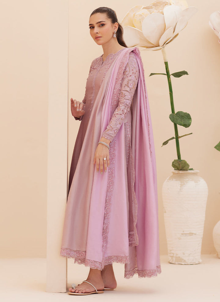 Moira Mauve Shirt and Dupatta - Farah Talib Aziz - Casual Wear - raniazara