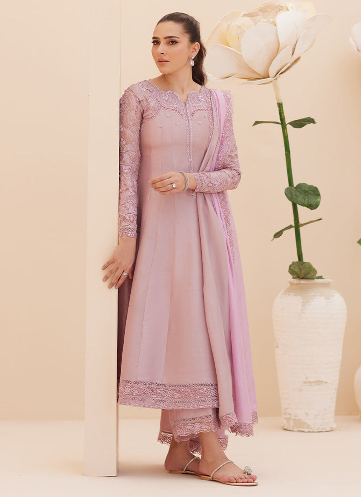 Moira Mauve Shirt and Dupatta - Farah Talib Aziz - Casual Wear - raniazara