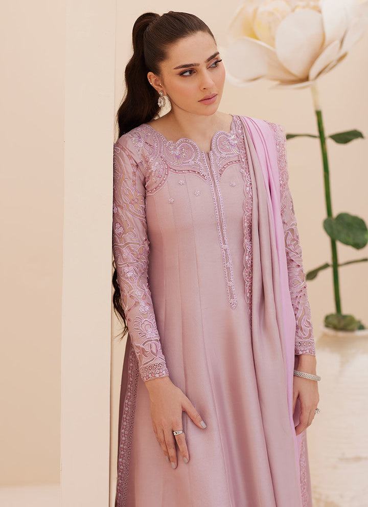 Moira Mauve Shirt and Dupatta - Farah Talib Aziz - Casual Wear - raniazara