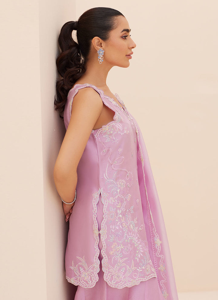 Lilliana Lilac Shirt and Dupatta - Farah Talib Aziz - Casual Wear - raniazara