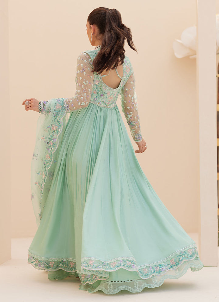 Freya Aqua Kalidaar and Dupatta - Farah Talib Aziz - Casual Wear - raniazara