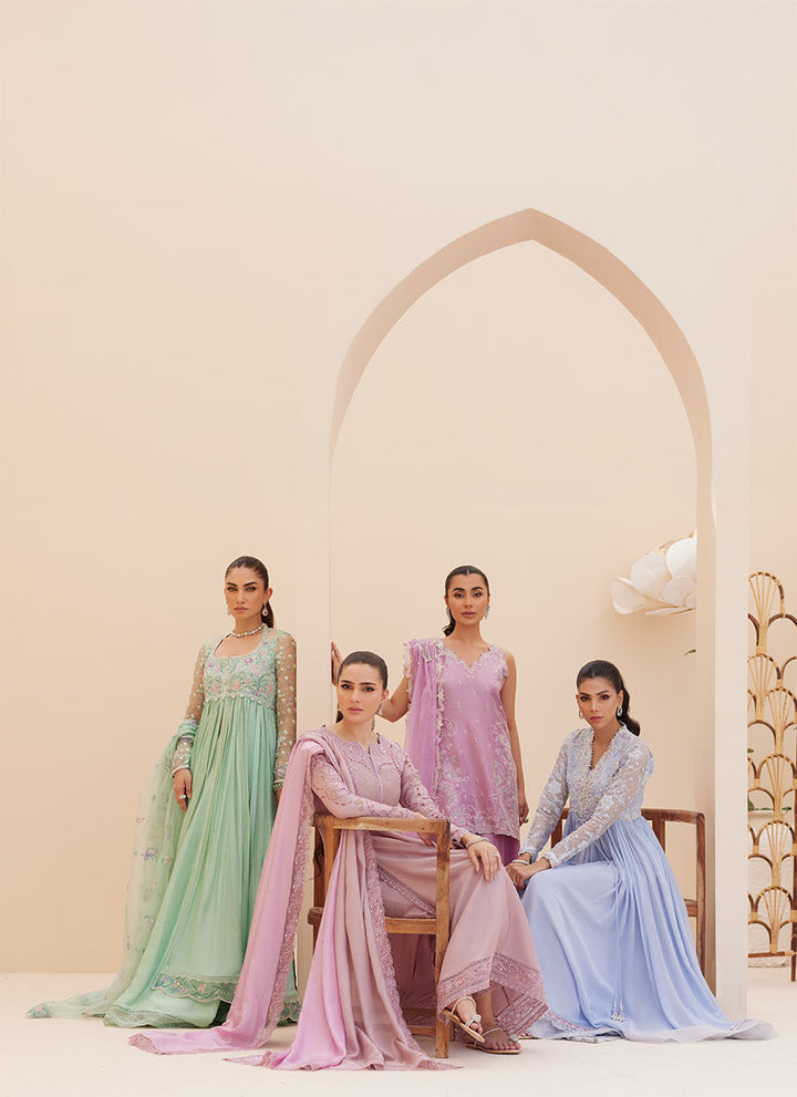 Antalia Wedgewood Blue Kalidaar - Farah Talib Aziz - Casual Wear - raniazara