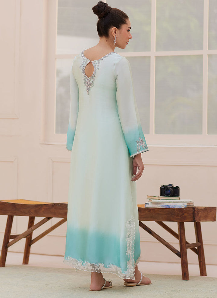 Palmira Aqua Ombre - Farah Talib Aziz - Casual Wear - raniazara