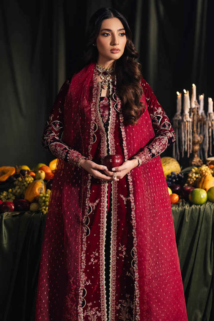 BK-04 KESIA - Qalamkar - Velvet Suit - raniazara