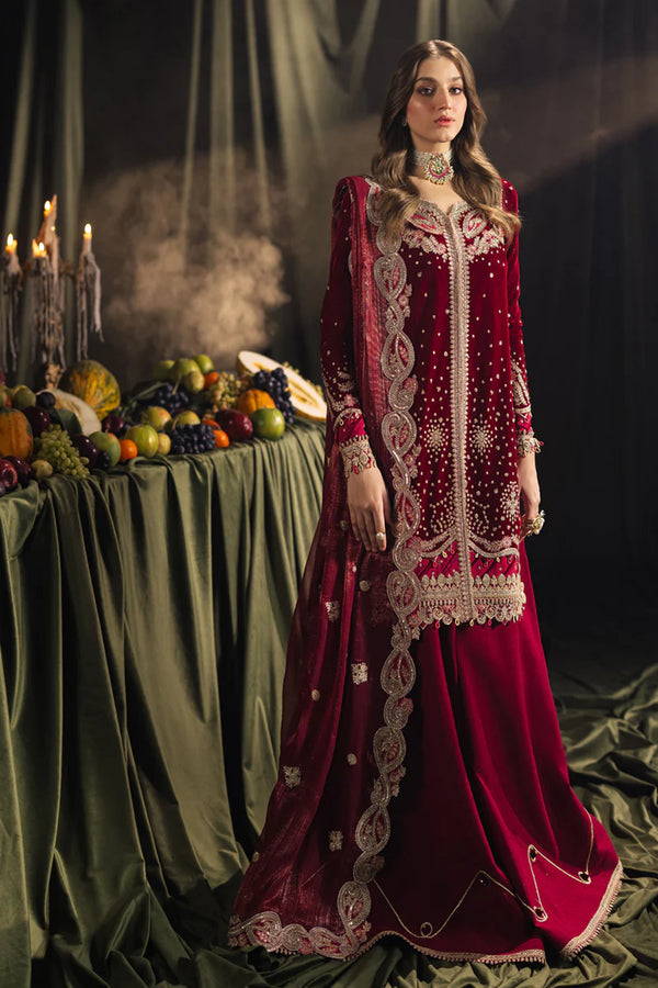 BK-02 AMARA - Qalamkar - Velvet Suit - raniazara