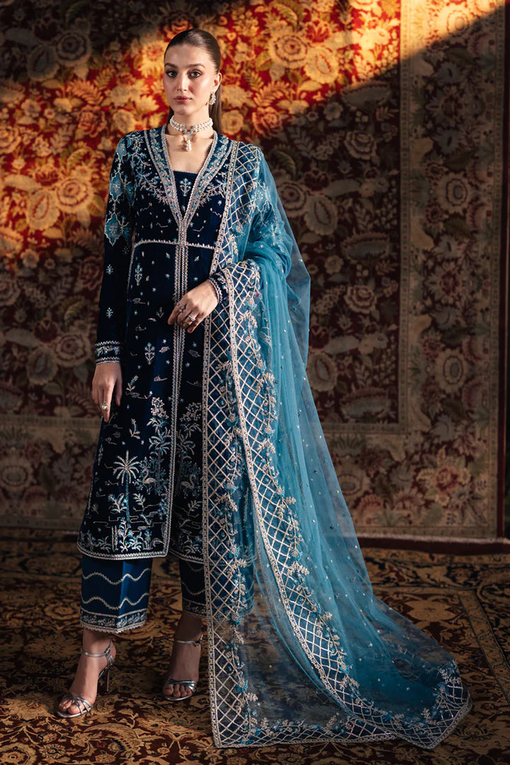 BK-07 LIYANA - Qalamkar - Velvet Suit - raniazara