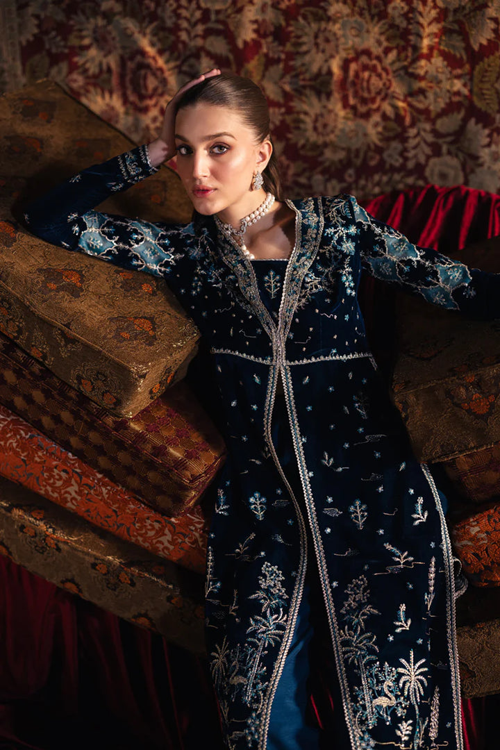 BK-07 LIYANA - Qalamkar - Velvet Suit - raniazara