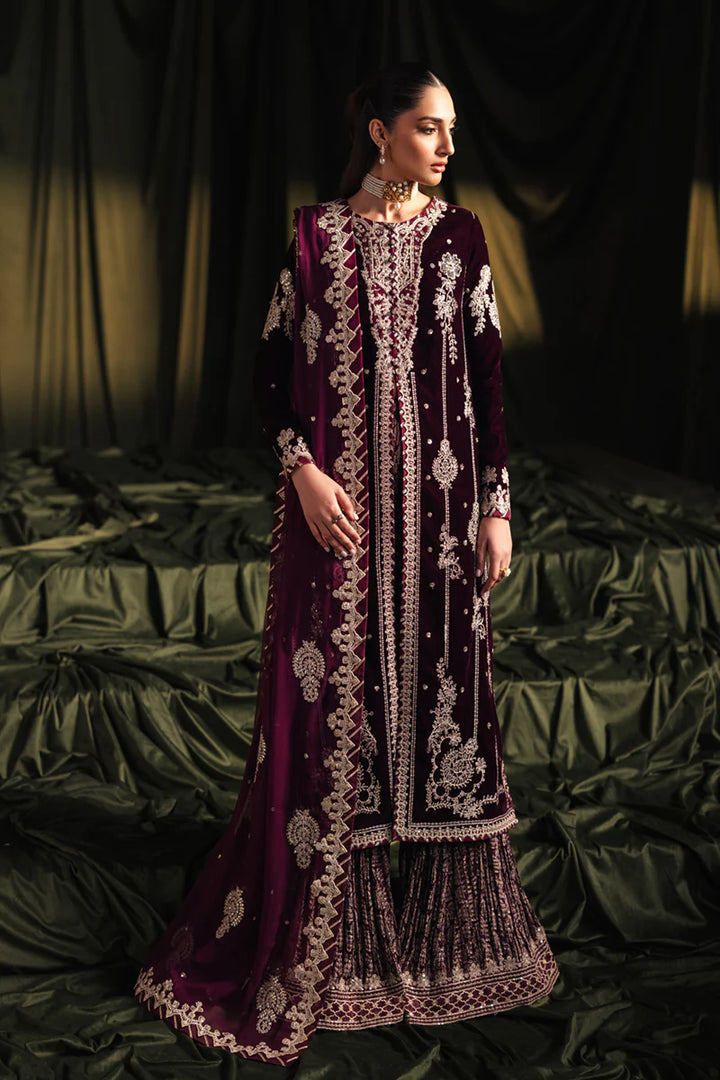 BK-01 AMANI - Qalamkar - Velvet Suit - raniazara