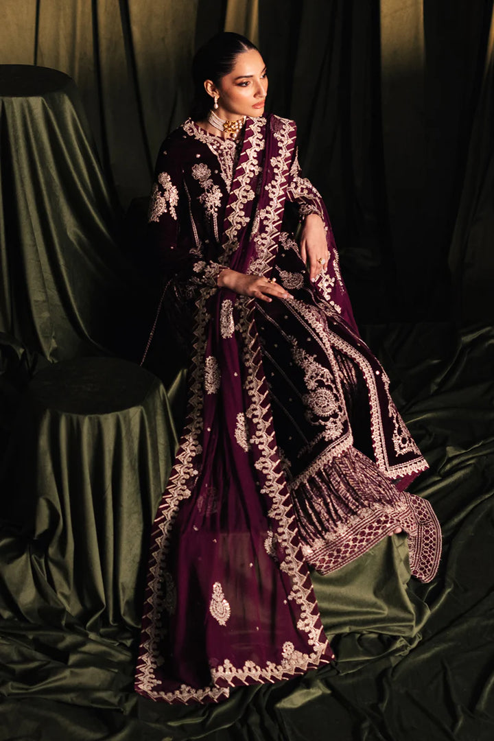 BK-01 AMANI - Qalamkar - Velvet Suit - raniazara