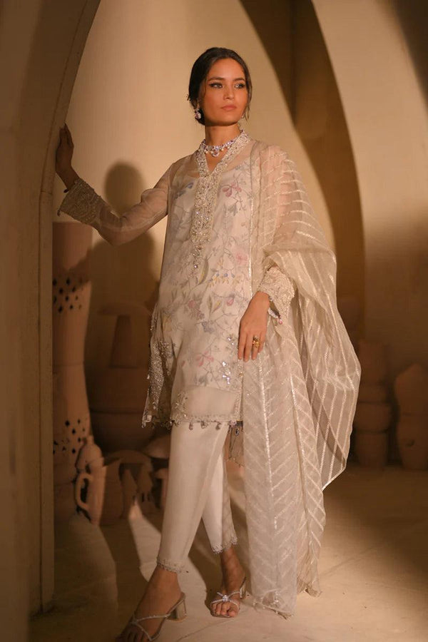 LX-05 LVORY BREEZE - Qalamkar - Pakistani Casual Wear - Pret - raniazara