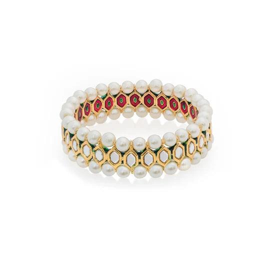 PEARL DIAMOND BANGLE - Ali Javeri Jewelers - Bangle - raniazara