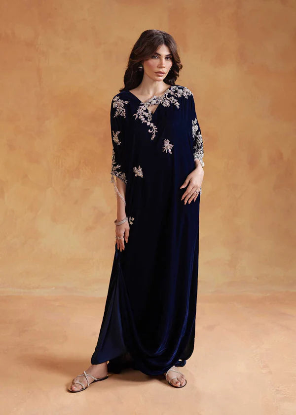 KAI Navy - Jeem - Kaftan Dress - raniazara