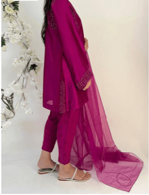 Kai With Pants and Dupatta - Mubashira Usman - Pret- raniazara