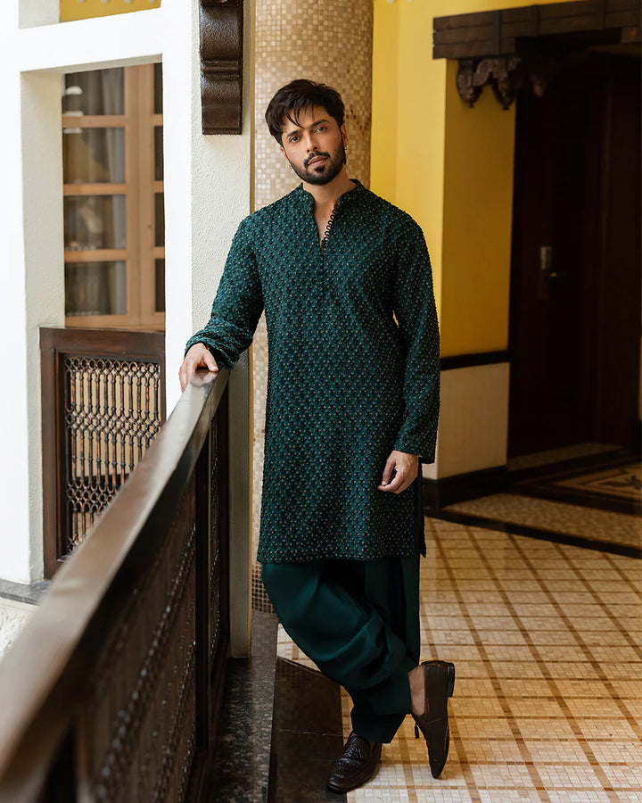 Taavi - Faiza Saqlain -mens shalwar kameez - raniazara