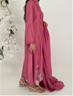 Leslie With Pants and Dupatta - Mubashira Usman - Pret - raniazara