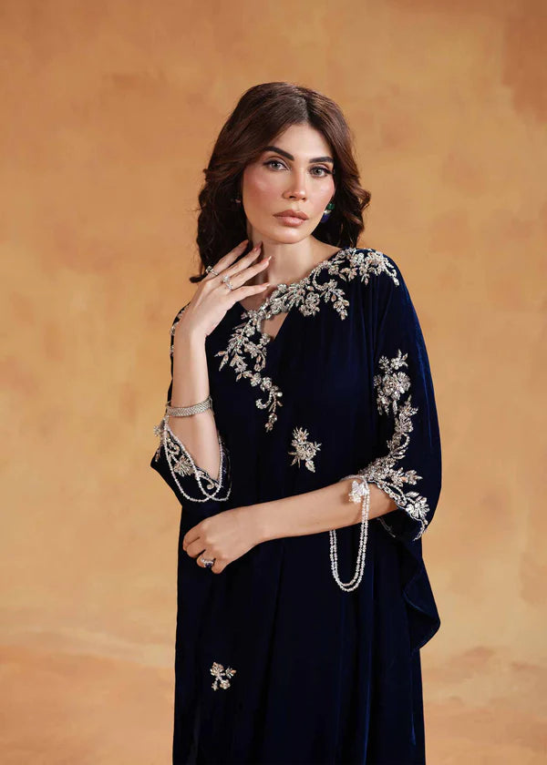 KAI Navy - Jeem - Kaftan Dress - raniazara