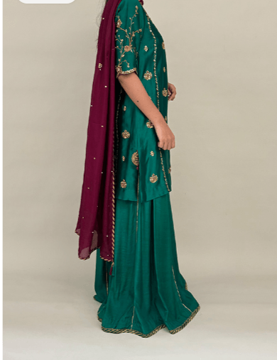 Alam with Dhaka Pants and Dupatta - Mubashira Usman - Formal - raniazara