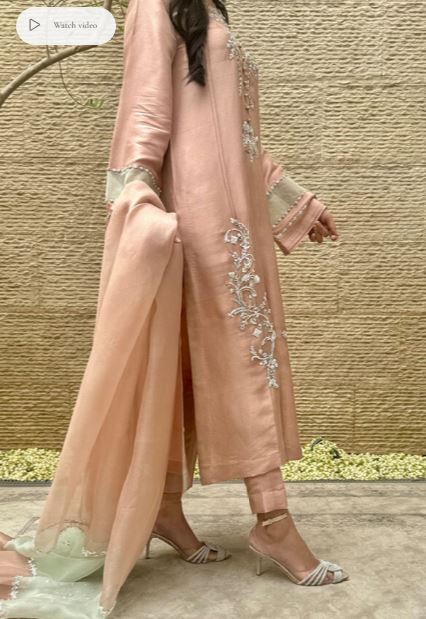 Niva with Dupatta - Mubashira Usman - Party Wear - Pret - raniazara