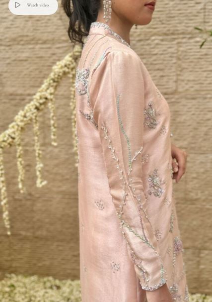 Jade with Flared Pants and Dupatta - Mubashira Usman - Party Wear - Pret - raniazara