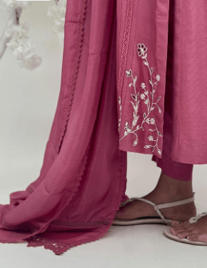 Leslie With Pants and Dupatta - Mubashira Usman - Pret - raniazara