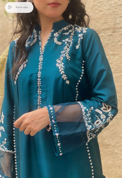 Ilyana with Dupatta - Mubashira Usman - Party Wear - Pret - raniazara