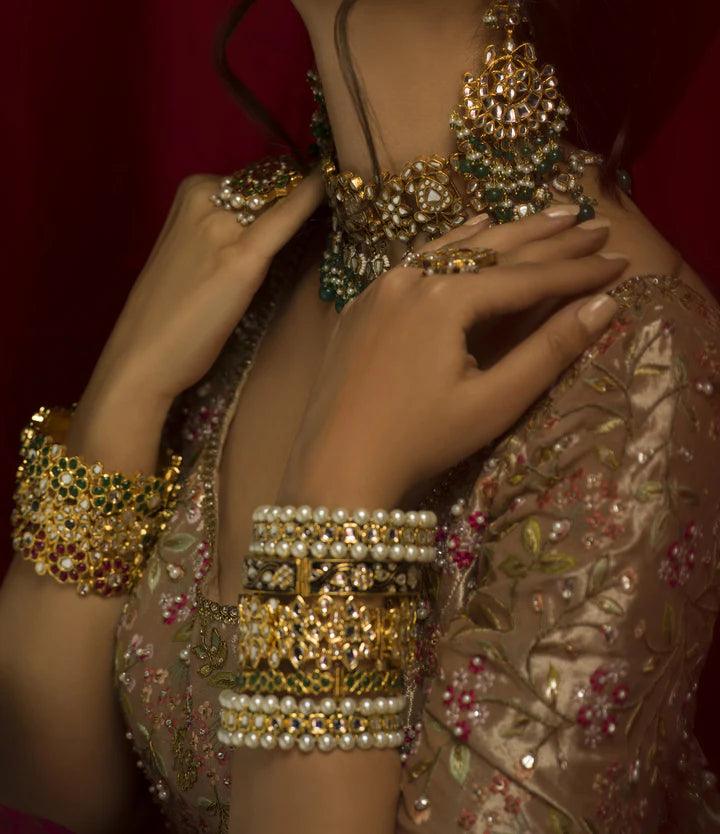 PEARL CHAKOR BANGLE - Ali Javeri Jewelers - Bangle - raniazara