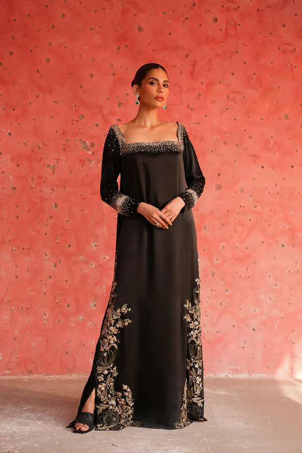 Black Floral Hem Set - Lulusar