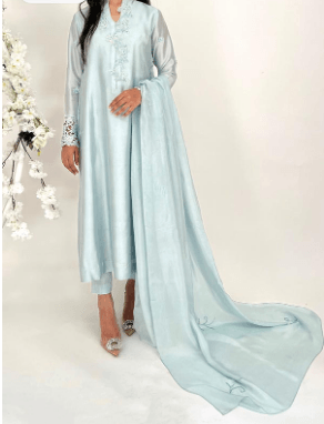 Ashley With Pants and Dupatta - Mubashira Usman - Pret - raniazara