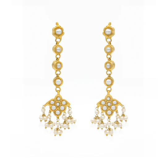 FLORAL PEARL EARRINGS - Ali Javeri Jewelers - Earrings - raniazara