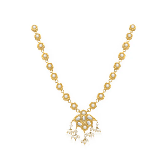 FLORAL PEARL NECKLACE - Ali Javeri Jewelers - Necklace - raniazara