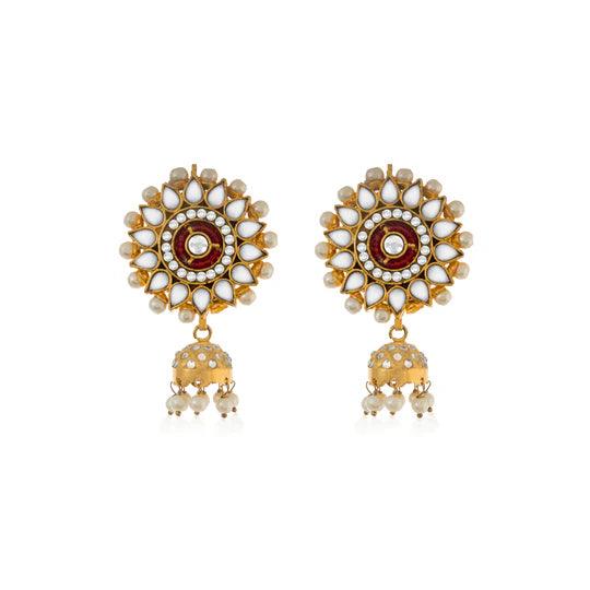 LAAL JHUMKAS - Ali Javeri Jewelers - Earrings - raniazara