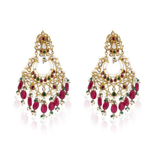 LOTUS CHANDBALIS - Ali Javeri Jewelers - Earrings - raniazara