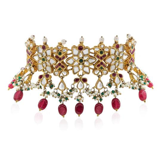 LOTUS DROP CHOKER - Ali Javeri Jewelers - Choker - raniazara