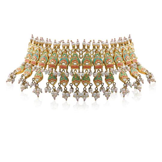 MEENA FILLIGREE CHOKER - Ali Javeri Jewelers - Choker