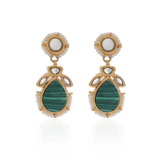 MALACHITE EARRINGS - Ali Javeri Jewelers - Earrings - raniazara