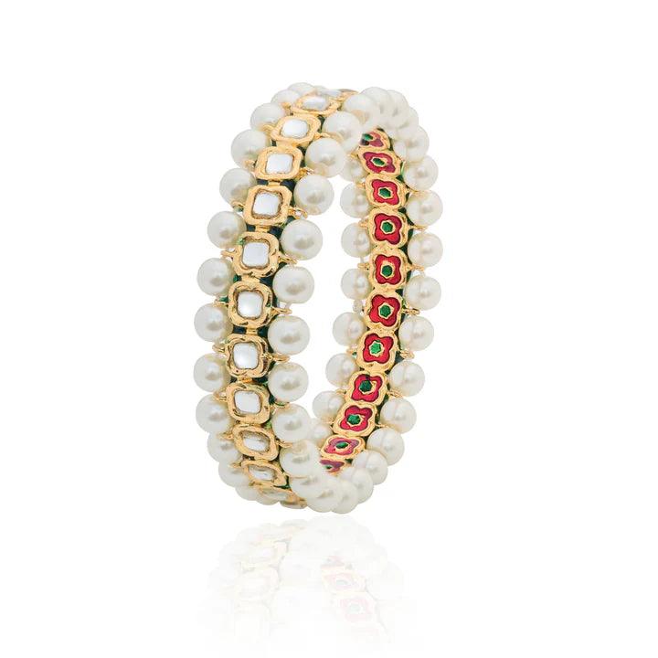 PEARL CHAKOR BANGLE - Ali Javeri Jewelers - Bangle - raniazara