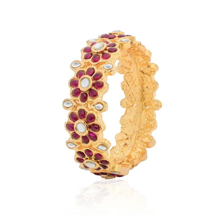 PHOOL PATTI BANGLE - Ali Javeri Jewelers - Bangle - raniazara