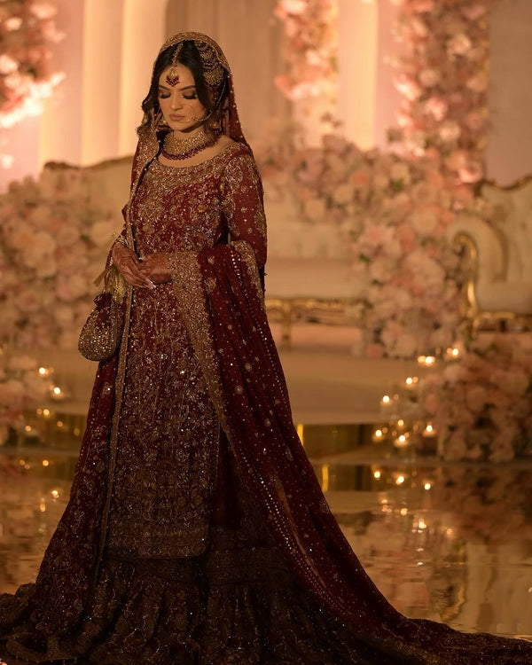 Nafeesa - Shakeelz By Zeeshan And Danish - Bridal Lehenga - raniazara