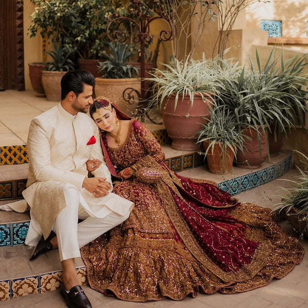 Somaiya - Shakeelz By Zeeshan And Danish - Bridal Lehenga - raniazara