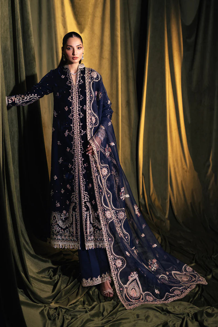 BK-05 DALIA - Qalamkar - Velvet Suit - raniazara