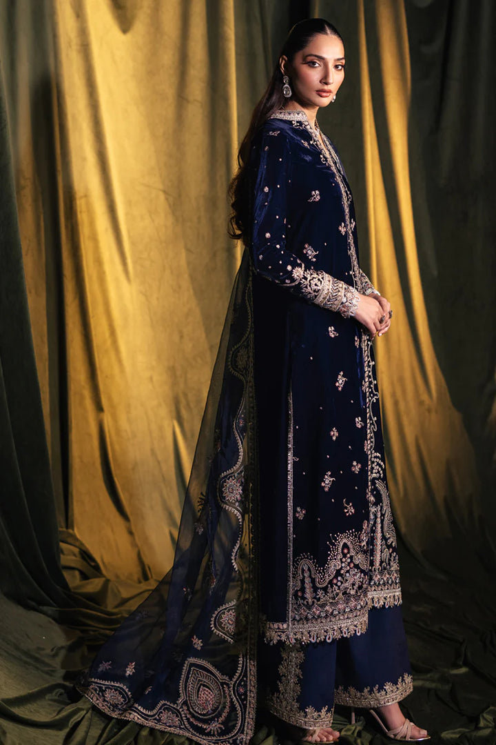 BK-05 DALIA - Qalamkar - Velvet Suit - raniazara