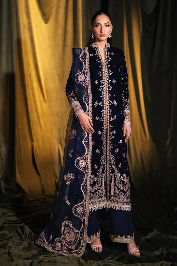 BK-05 DALIA - Qalamkar - Velvet Suit - raniazara