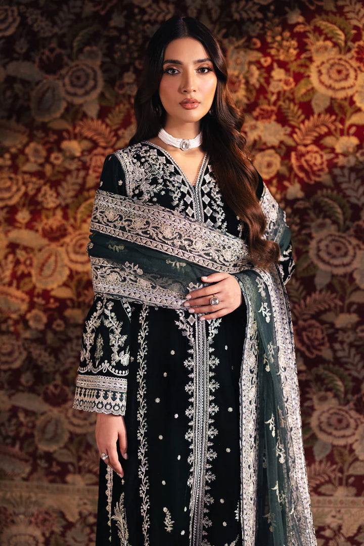 BK-03 SAMIRA - Qalamkar - Velvet Suit - raniazara