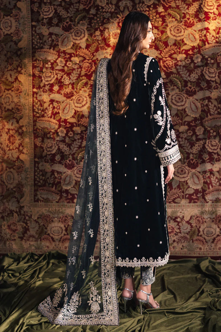 BK-03 SAMIRA - Qalamkar - Velvet Suit - raniazara