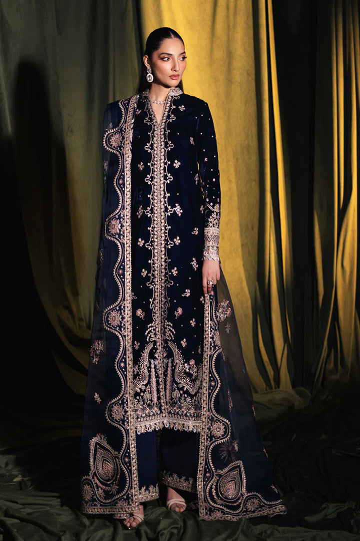 BK-05 DALIA - Qalamkar - Velvet Suit - raniazara