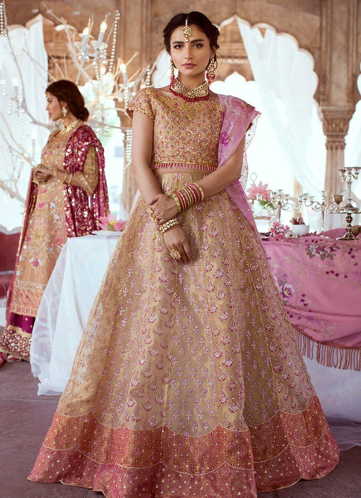 ROSE GOLD LEHNGA CHOLI raniazarastudio